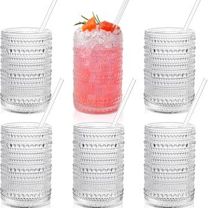 Sip in Style: Reviews of Hobnail Drinking Glasses Set with Straws