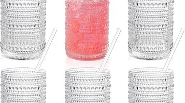 Sip in Style: Reviews of Hobnail Drinking Glasses Set with Straws