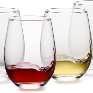 Sip in Style: The Ultimate 4-Piece Stemless Wine Glass Set Review