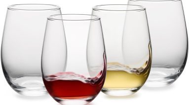 Sip in Style: The Ultimate 4-Piece Stemless Wine Glass Set Review