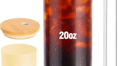 Sip in Style: The Ultimate Review of the 20 Oz Glass Tumbler with Straw and Bamboo Lid