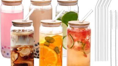 Sip in Style: YUNCANG 6 Pack Bamboo Lid Glasses Review