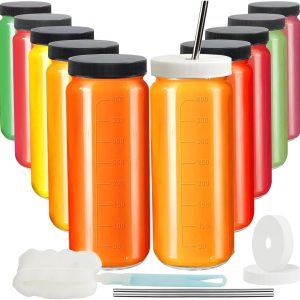 Transform Your Beverages with Ruckae's 16oz Juice Bottles: Perfect for Smoothies, Juices, and More!
