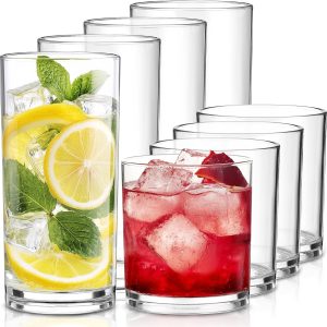 Unbreakable Elegance: Review of the Clear Plastic Drinking Glasses Set