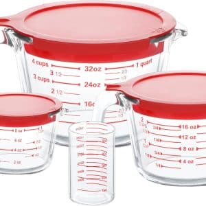 Precision in Every Pour: The Ultimate 4 Piece Glass Measuring Cups Set Review