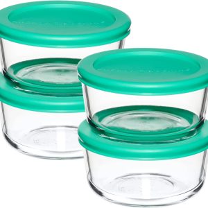 Seal in Freshness: A Review of Anchor Hocking's 2 Cup Glass Storage Containers with Mint SnugFit Lids