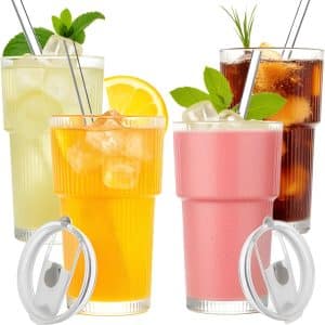 Sip in Style: BELLAFORTE 20oz Ribbed Glass Cups Review