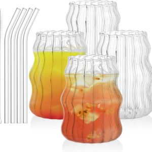 Sip in Style: Review of Tebery's Ribbed Aesthetic Glass Cups