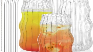Sip in Style: Review of Tebery's Ribbed Aesthetic Glass Cups