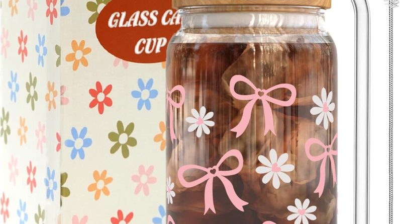 Sip in Style: Review of the Coquette Aesthetic Pink Bow Glass Cup